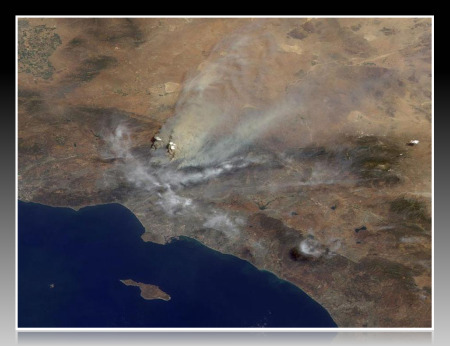 station fire nasa Station Fire - Pasadena, La Canada, Altadena