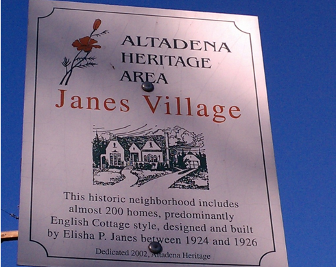 Altadena Heritage Area - Janes Village