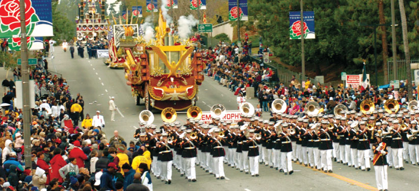 Past Rose Parade Band and Floats