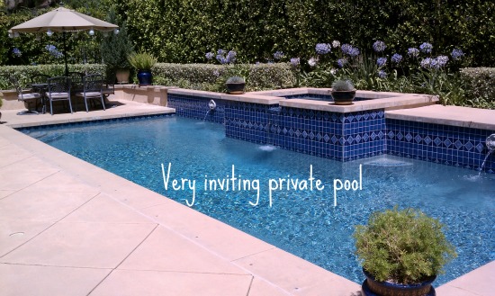 Sparkling pool at 621 Hartwell Ct. Altadena