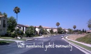 A private gated community in Altadena