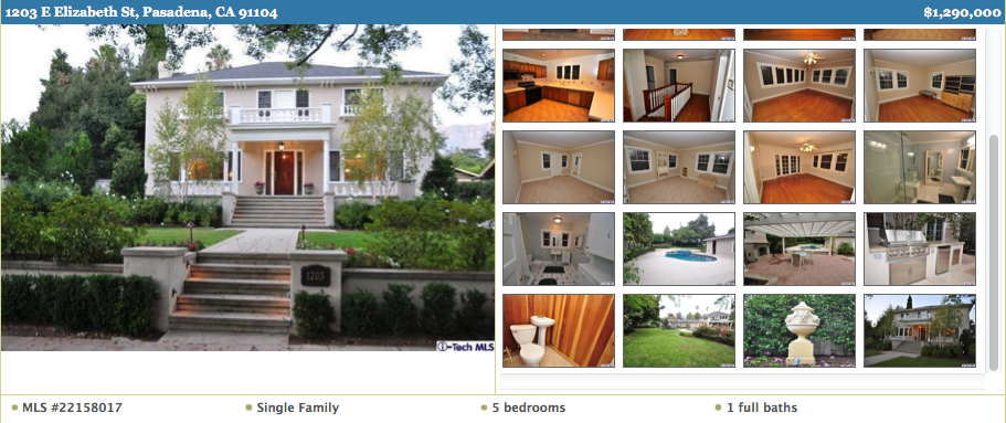 Home on Elizabeth in Pasadena California Home on Elizabeth in Pasadena California