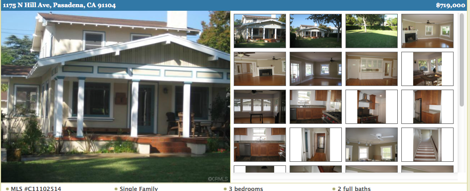 Home on Hill in Pasadena California Home on Hill in Pasadena California