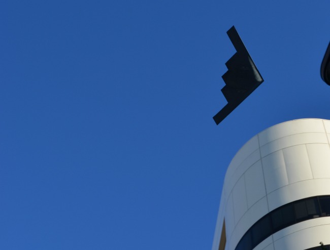 Stealth Fighter - Rose Parade Flyover 2012