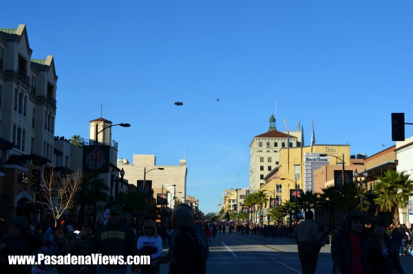 View down Colorado Blvd - Pasadena Rose Parade