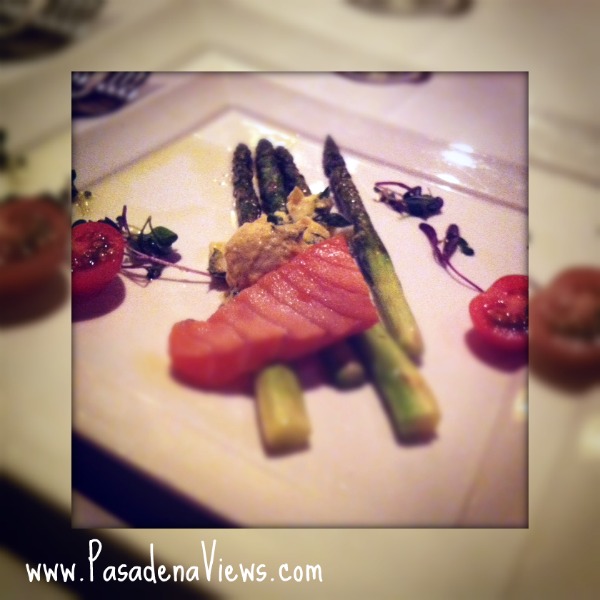 Grilled Asparagus and Salmon Appetizer