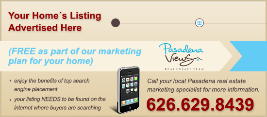 Market your home for sale on PasadenaViews