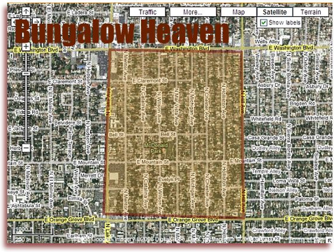 Bungalow Heaven California Map