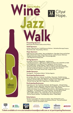 Sierra Madre Wine Jazz Walk