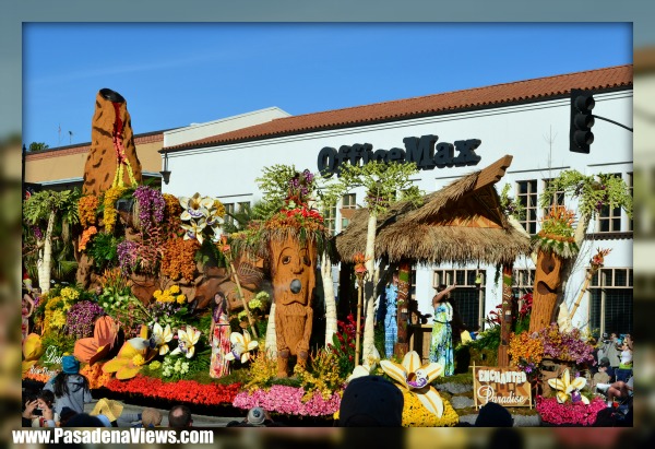 Enchanted Paradise Float - Rose Parade 2012