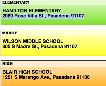 436 South Craig Pasadena Schools