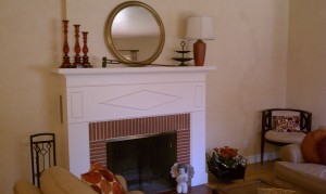 Charming fireplace at 3057 Santa Rosa