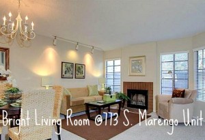 Living at 773 S. Marengo Unit 7 is bright and airy.