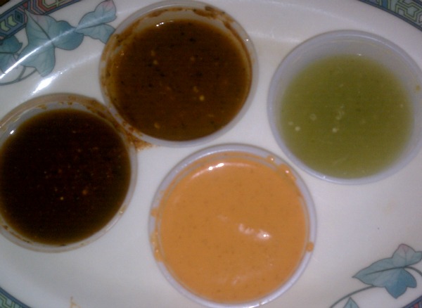 Spicy salsas at El Patron Mexican Food Restaurant